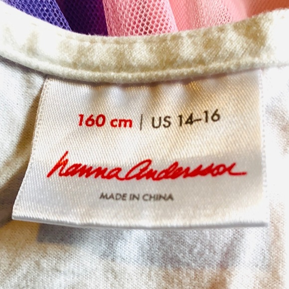 Hanna Andersson girl’s Rainbow Dress In Soft Tulle - Picture 8 of 8